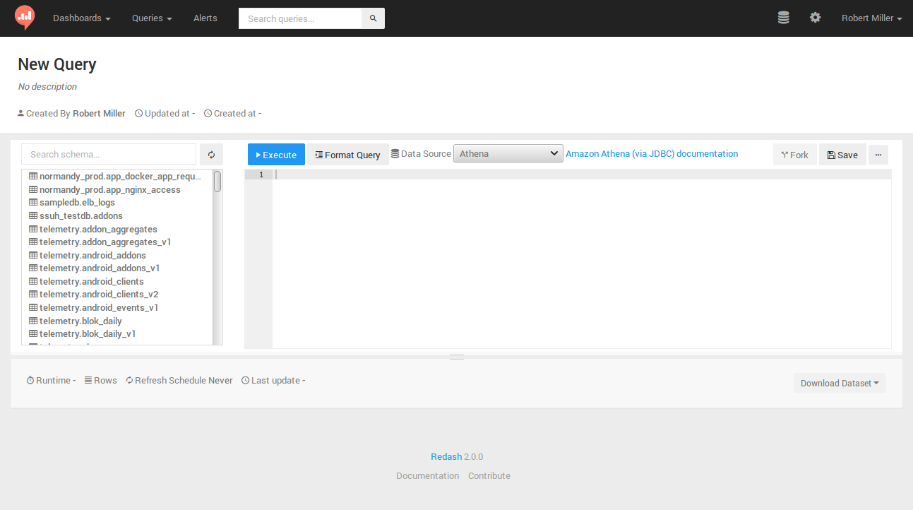 New Query page New Query Page